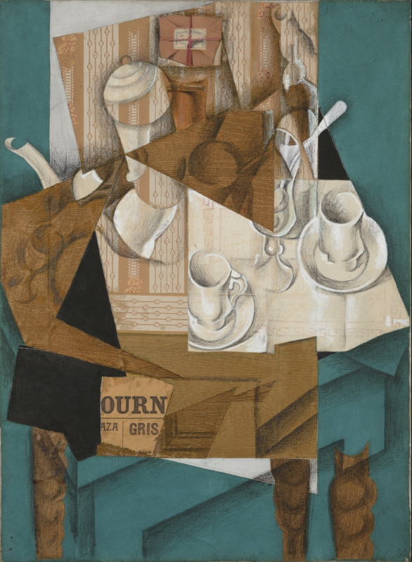 coffee painting: Juan Gris, Breakfast, 1914, Museum of Modern Art, New York City, NY, USA.
